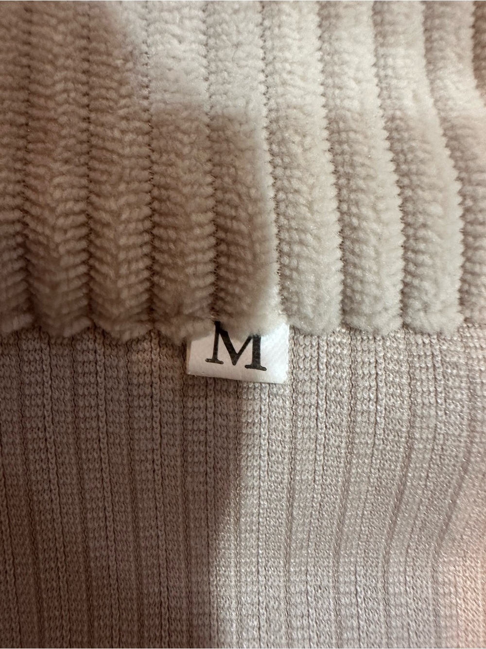 Woven Ribbed Button-Front Jacket - Cream - Picture 5 of 6